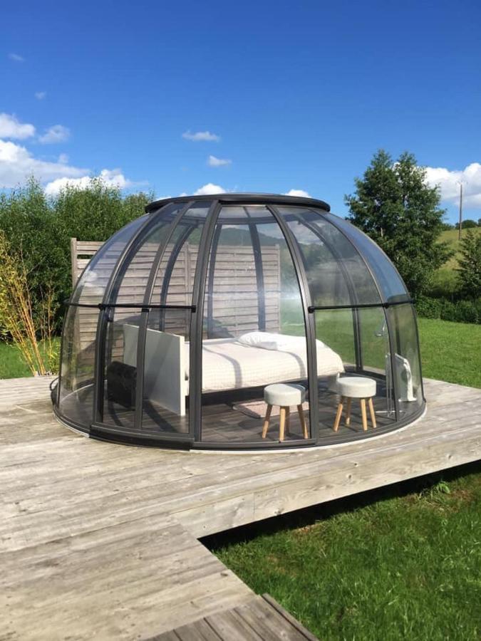 Les Nuits Insolites De La Mothe - Hebergement En Bulle Ou Tiny House Avec Spa Privatif Outremecourt Exterior photo